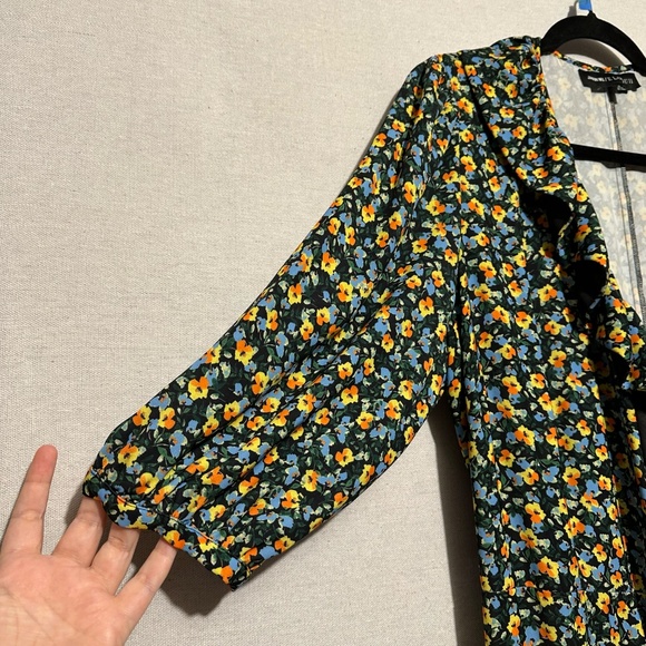 Jason Wu x Eloquii Floral Ruffle Wrap Dress - size 16 - Picture 5 of 7